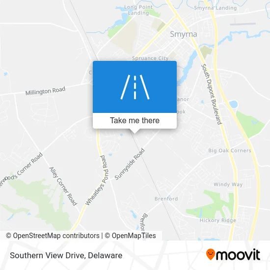 Southern View Drive map