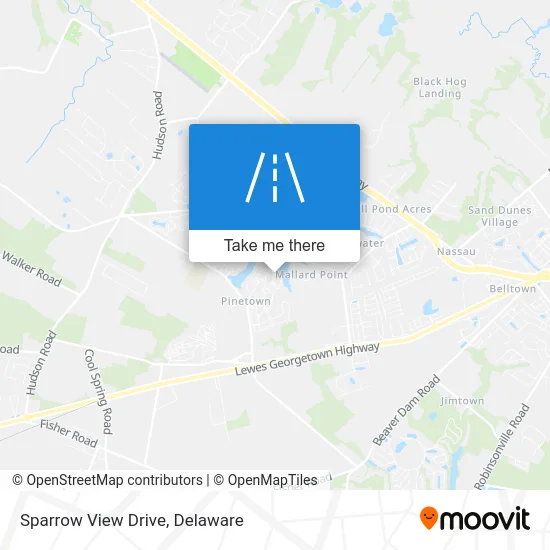 Sparrow View Drive map