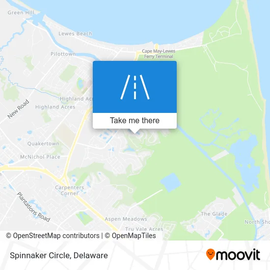 Spinnaker Circle map