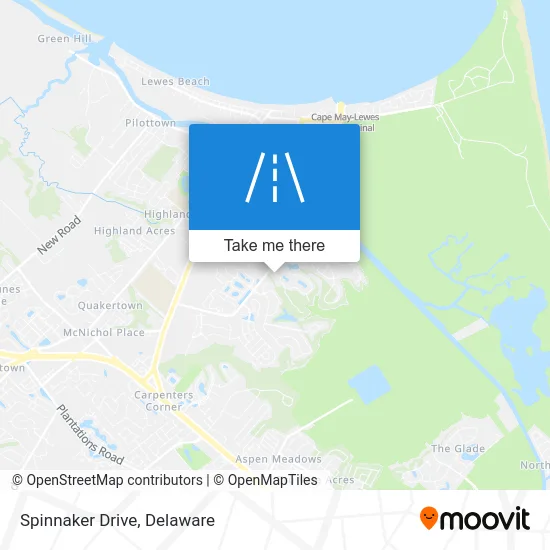 Spinnaker Drive map