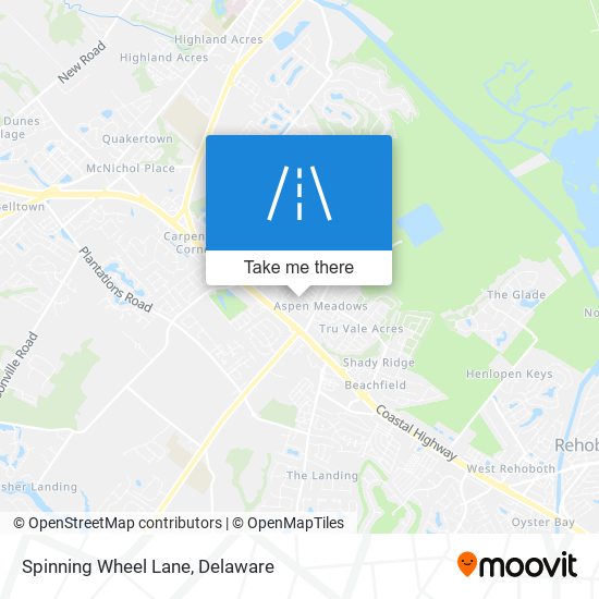 Spinning Wheel Lane map