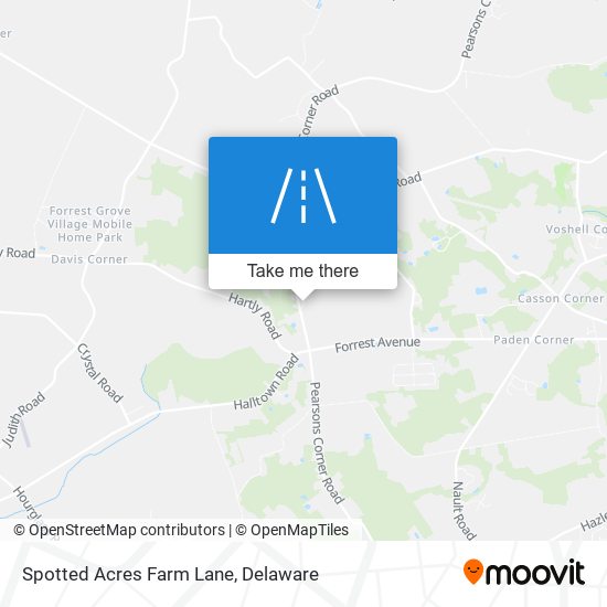 Spotted Acres Farm Lane map