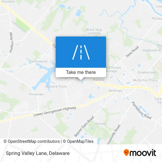 Spring Valley Lane map