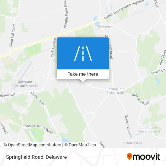 Springfield Road map