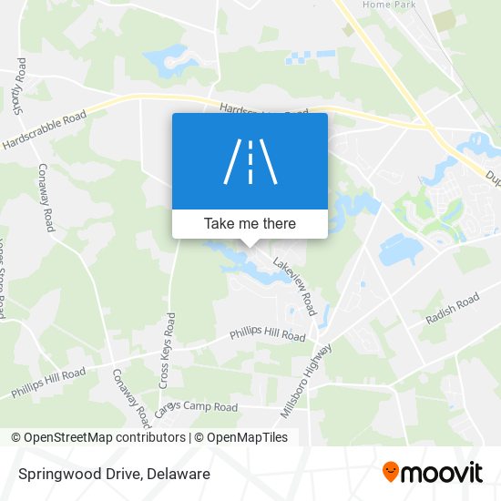 Springwood Drive map