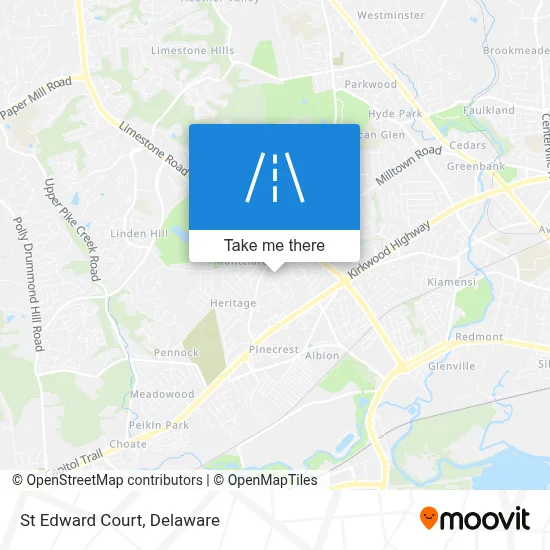 St Edward Court map