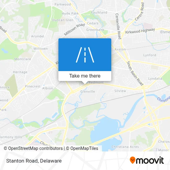 Stanton Road map