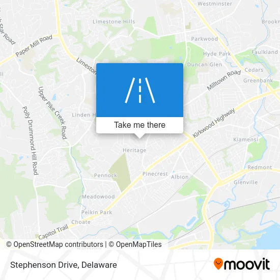 Stephenson Drive map