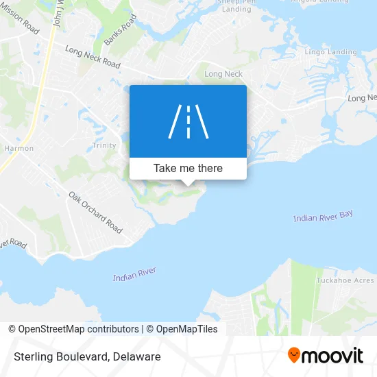 Sterling Boulevard map