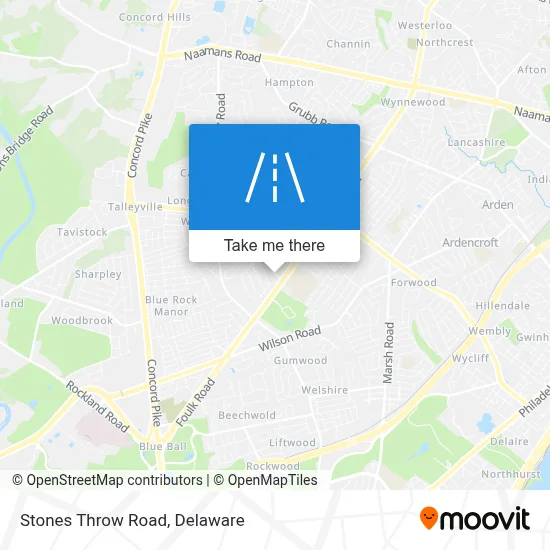 Stones Throw Road map