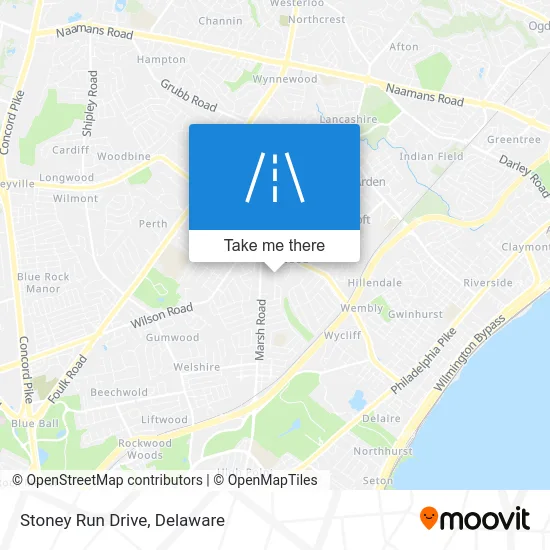 Stoney Run Drive map