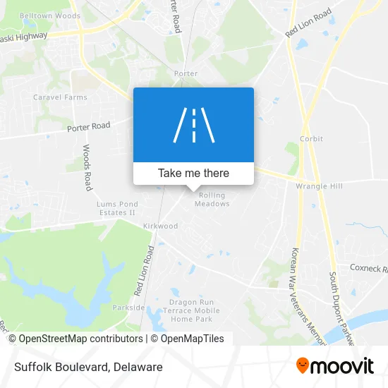 Suffolk Boulevard map