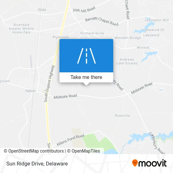 Sun Ridge Drive map
