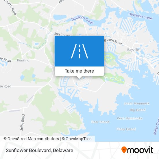 Mapa de Sunflower Boulevard
