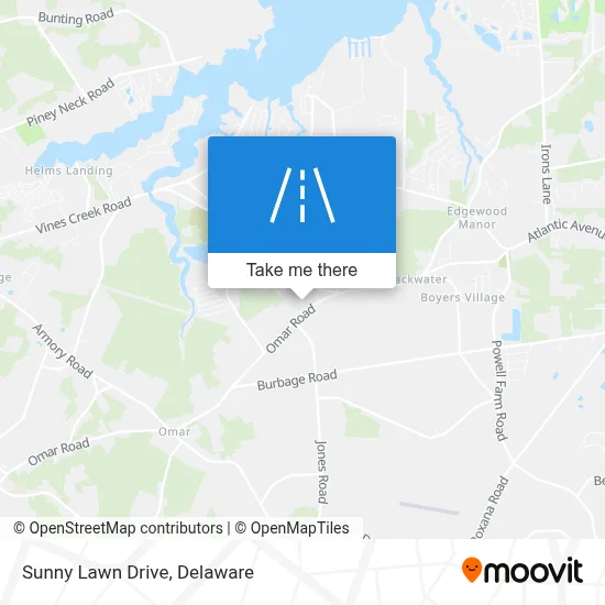 Sunny Lawn Drive map