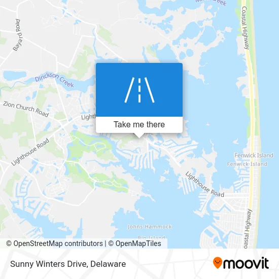 Sunny Winters Drive map