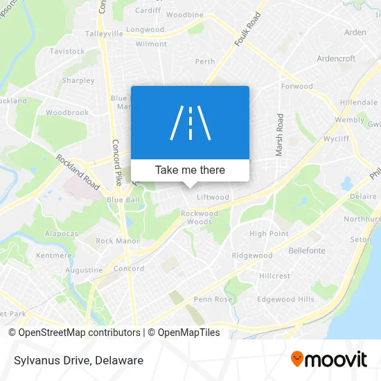 Sylvanus Drive map