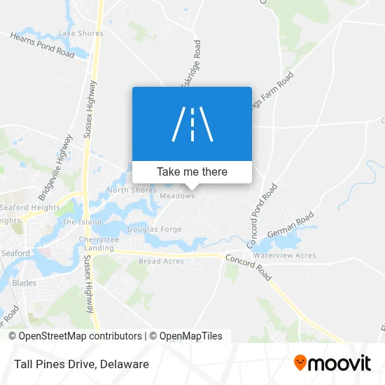 Tall Pines Drive map