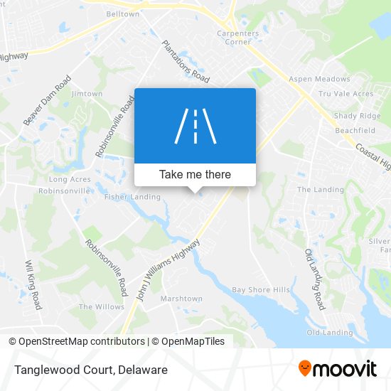 Mapa de Tanglewood Court