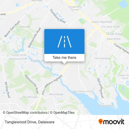 Tanglewood Drive map