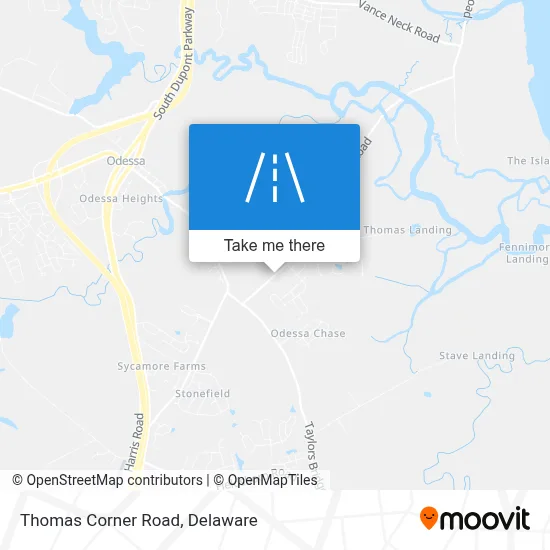 Thomas Corner Road map