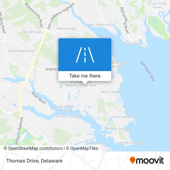 Thomas Drive map