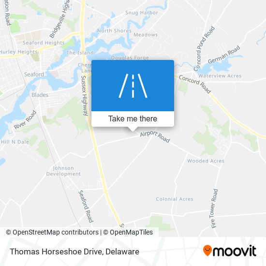 Mapa de Thomas Horseshoe Drive