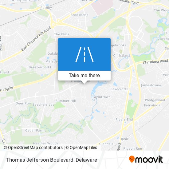 Mapa de Thomas Jefferson Boulevard