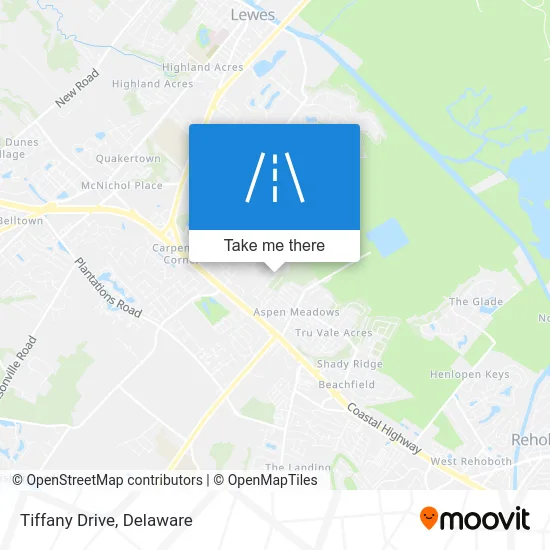 Tiffany Drive map