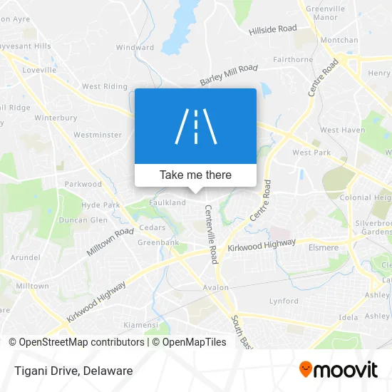 Tigani Drive map