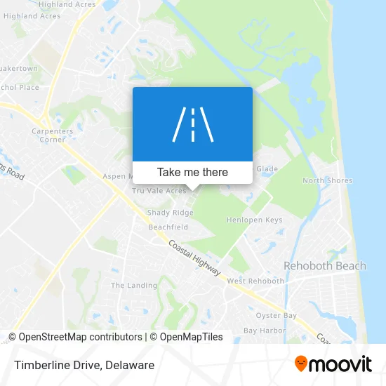 Timberline Drive map