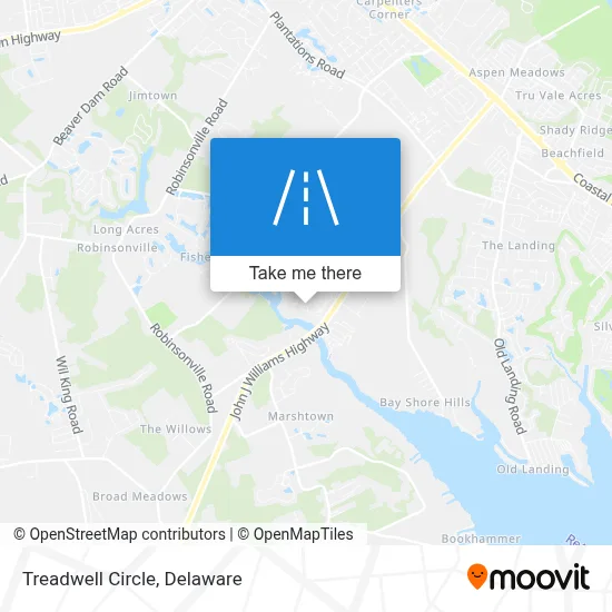 Treadwell Circle map