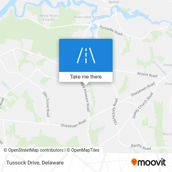 Tussock Drive map