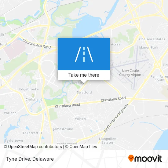 Tyne Drive map