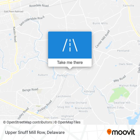 Mapa de Upper Snuff Mill Row