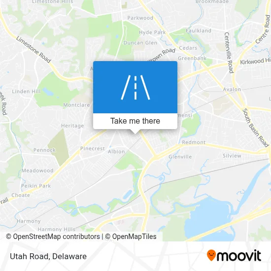 Utah Road map