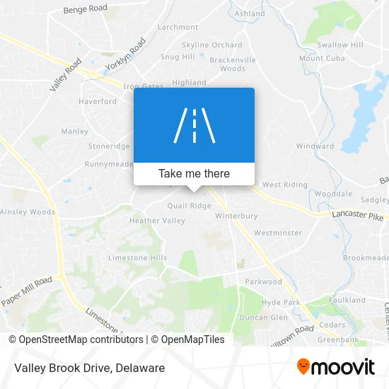 Valley Brook Drive map