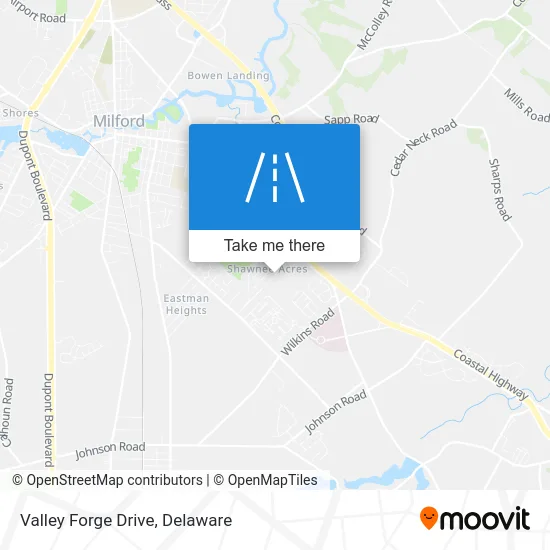 Valley Forge Drive map