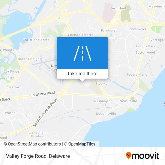 Valley Forge Road map