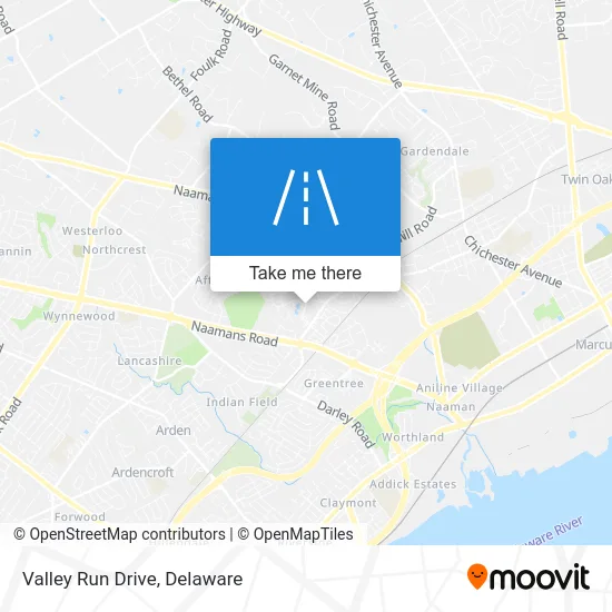 Valley Run Drive map