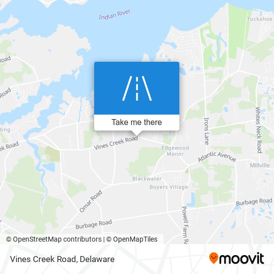 Mapa de Vines Creek Road