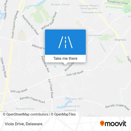 Viola Drive map