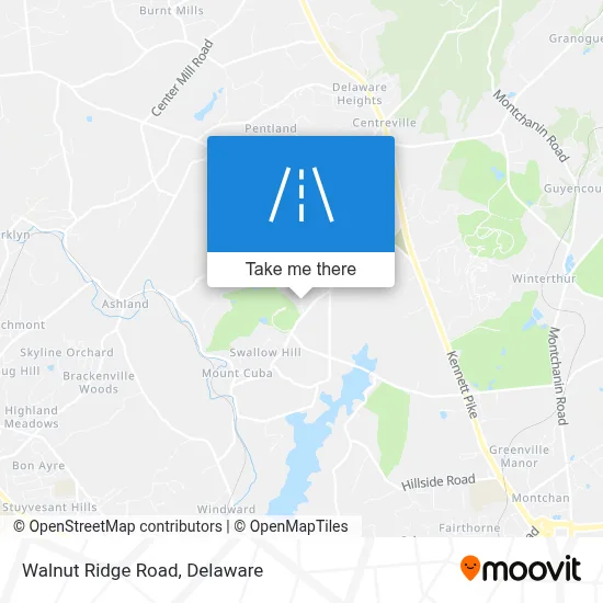 Walnut Ridge Road map