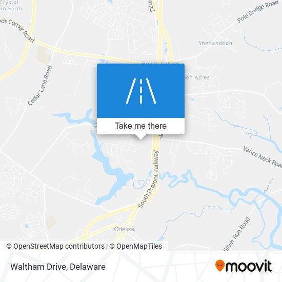 Mapa de Waltham Drive