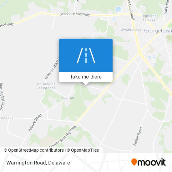 Warrington Road map