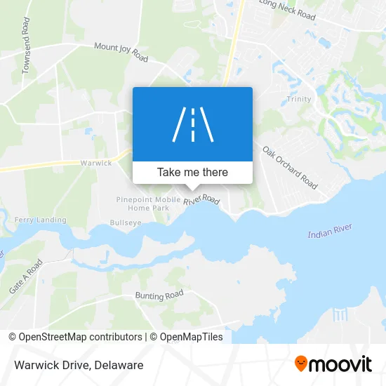 Warwick Drive map