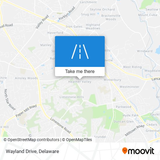 Wayland Drive map