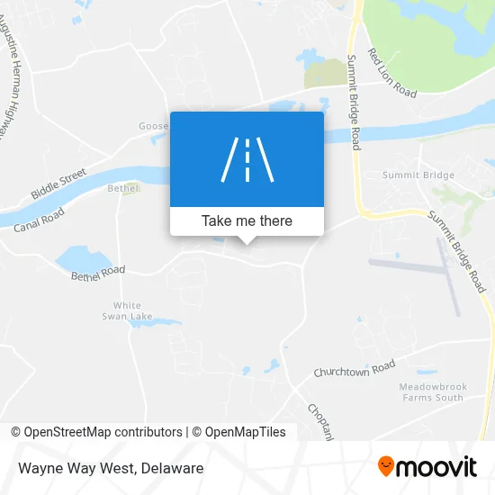 Wayne Way West map