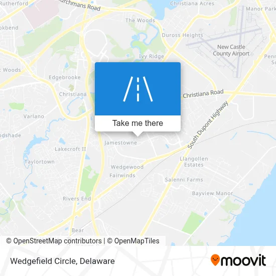 Wedgefield Circle map