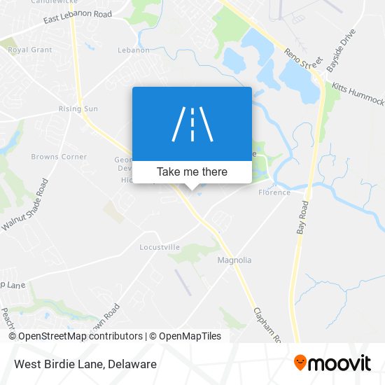 Mapa de West Birdie Lane